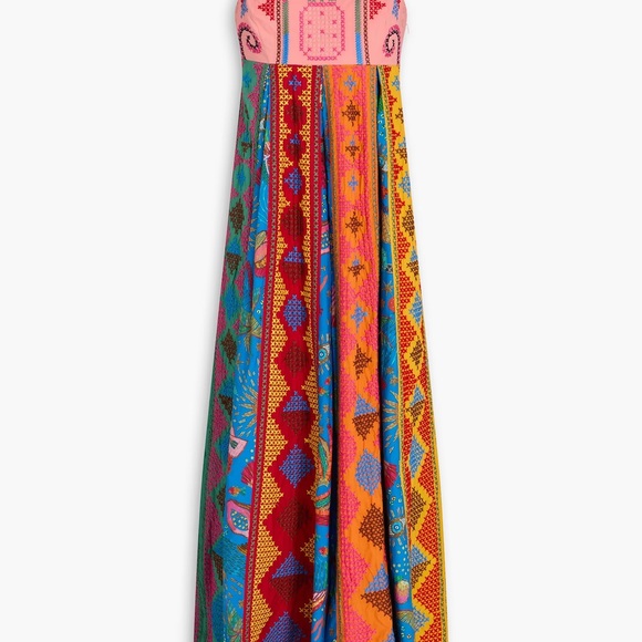 FARM Rio Color Block Embroidered Maxi Dress - Picture 3 of 5